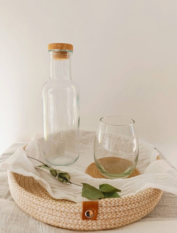 Botella de vidrio lisa 900 ML