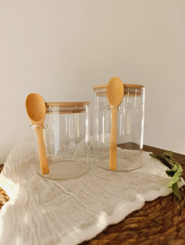 Frasco de Vidrio con cuchara