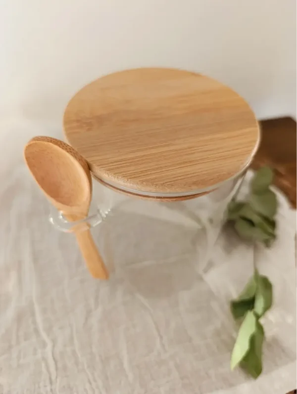 Frasco de Vidrio con cuchara