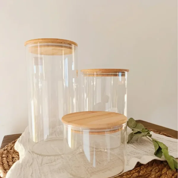 frasco de vidrio hermetico