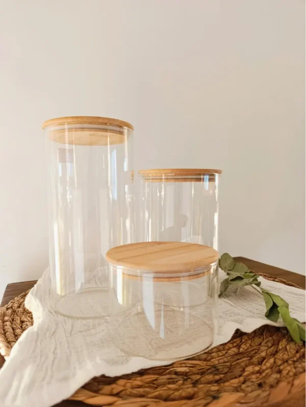 frasco de vidrio hermetico