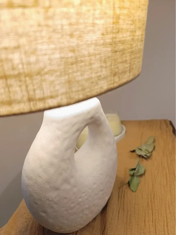 Velador de mesa neo 3 Blanco Con Pantalla Vc3