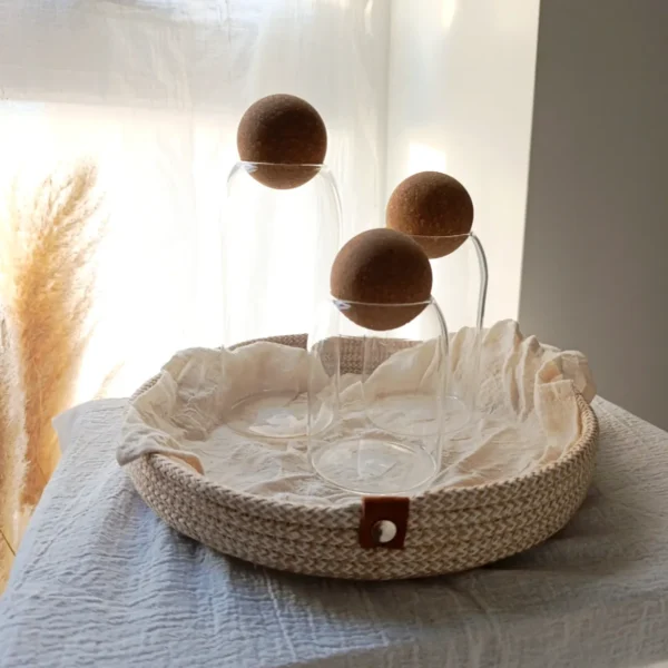 frasco corcho redondo