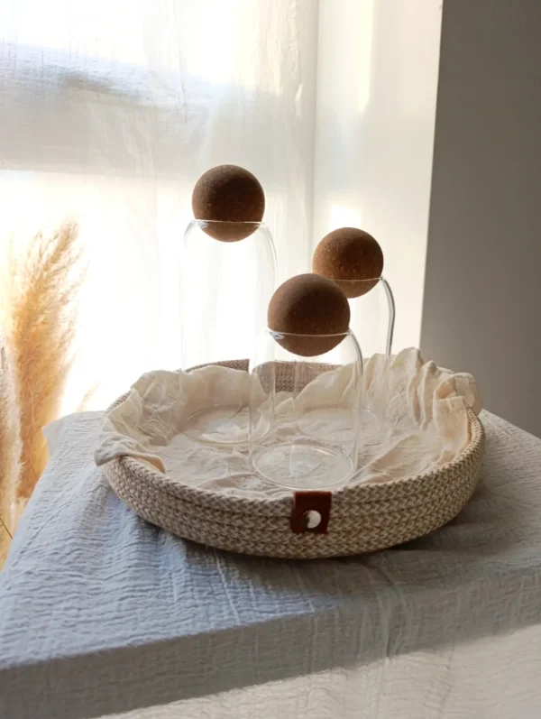 frasco corcho redondo