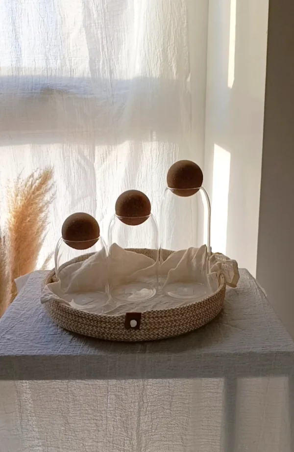 frasco corcho redondo