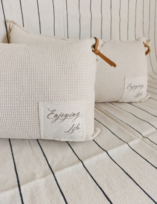 Almohadón Nido de abeja 70x40 cm