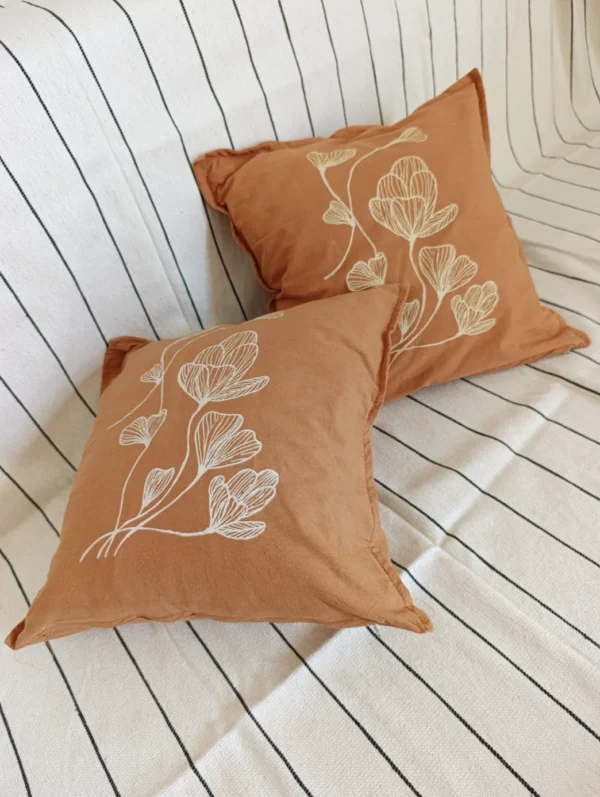 Funda de almohadón tusor 50x50 cm.