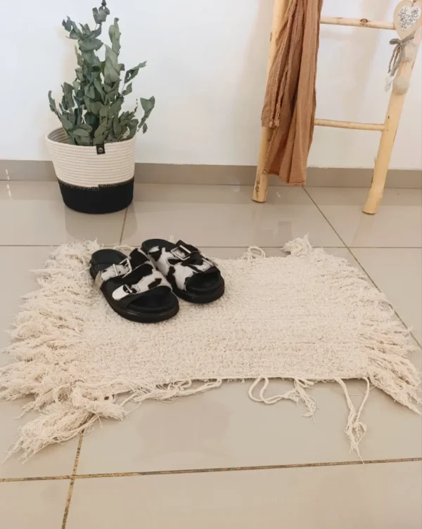 Alfombra Telar Algodón Rustica rectangular 60x40cm