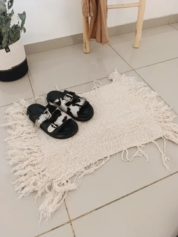 Alfombra Telar Algodón Rustica rectangular 60x40cm