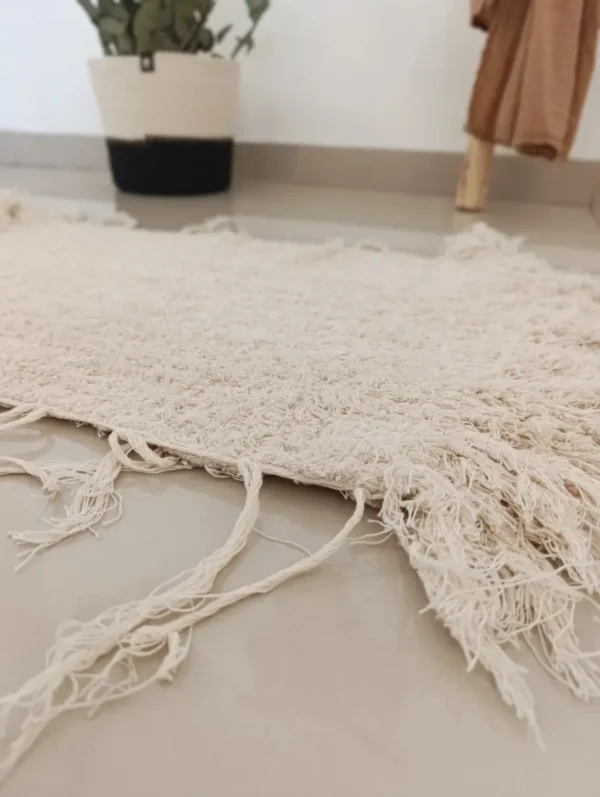 Alfombra Telar Algodón Rustica rectangular 60x40cm