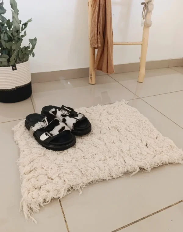 Alfombra Algodón Rustica cuadrada 60x40cm