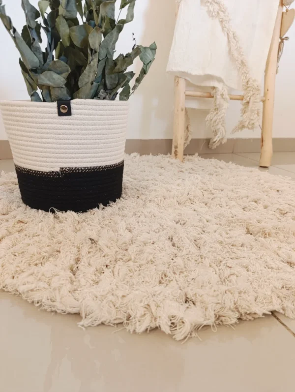 IMG_20250604_001052 Alfombra Algodón Rustica redonda 80cm diámetro