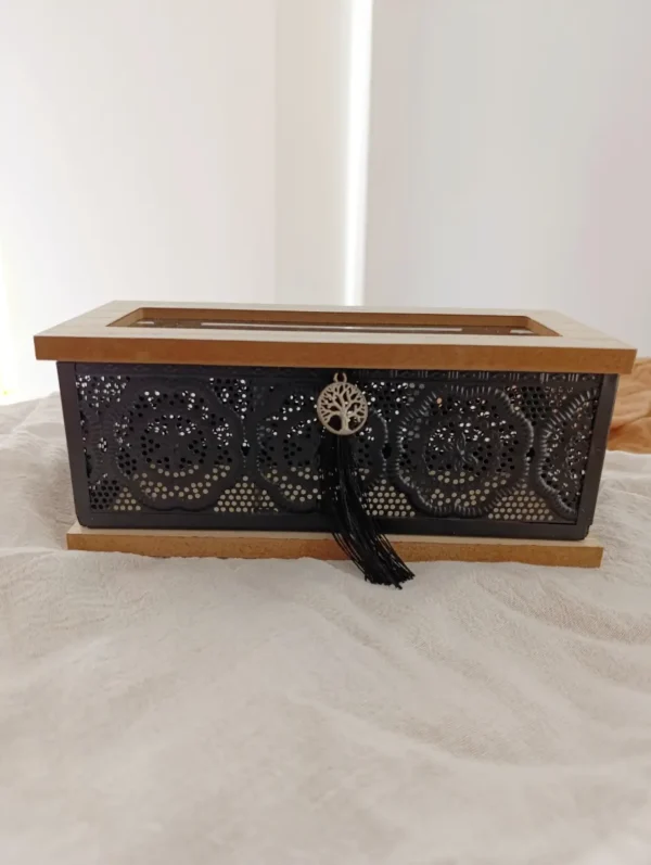 Caja de Te Rustica 3 divisiones