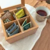 Caja de Te madera 4 divisiones
