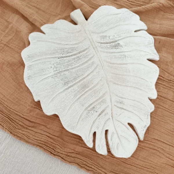 Centro de Mesa Madera Hoja chica