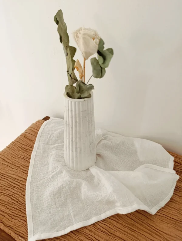 Florero Marmolado Gris 18x8