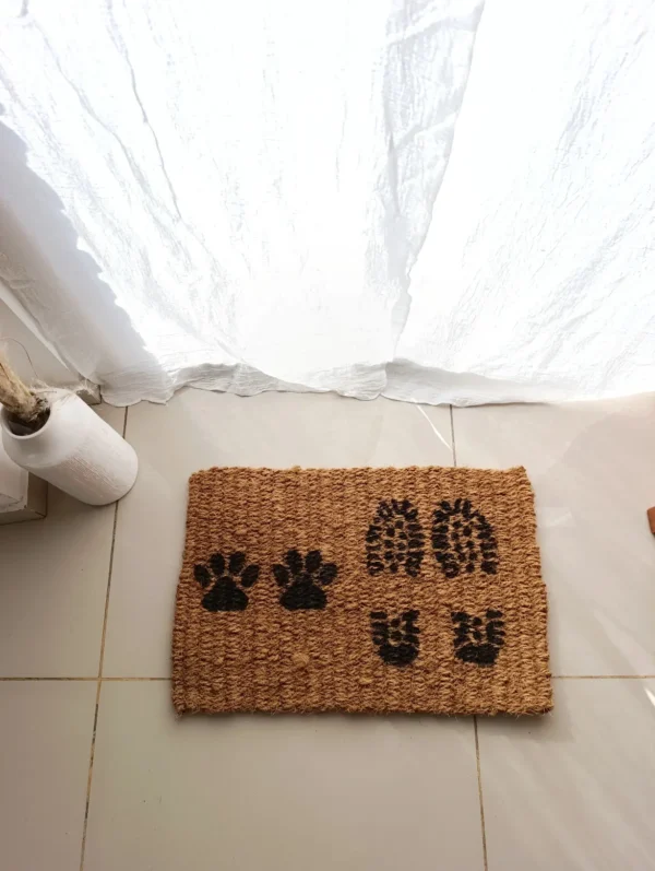 Alfombra de Coco Huellitas 62x40