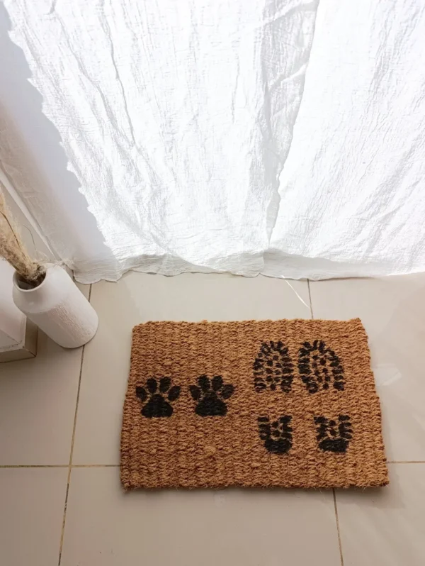 Alfombra de Coco Huellitas 62x40