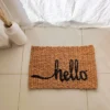 alfombra yute hello