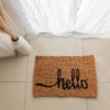 alfombra yute hello