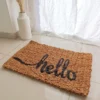 alfombra yute hello