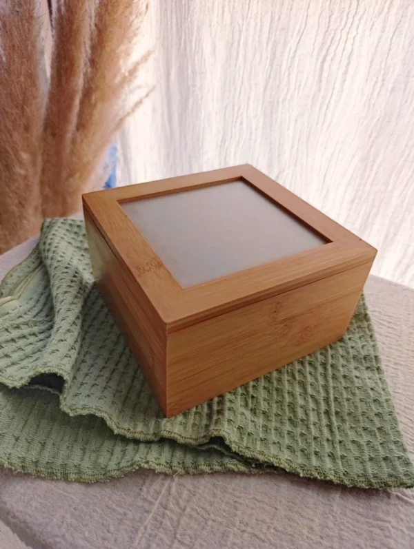 Caja de Te madera 4 divisiones