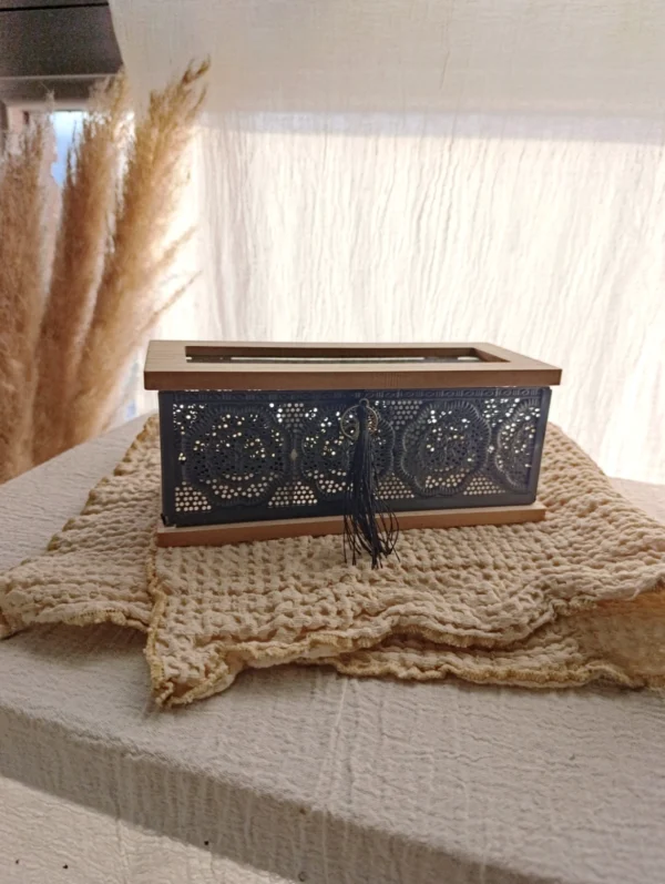 Caja de Te Rustica 3 divisiones