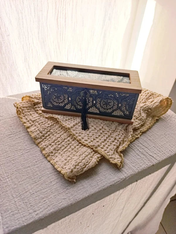 Caja de Te Rustica 3 divisiones