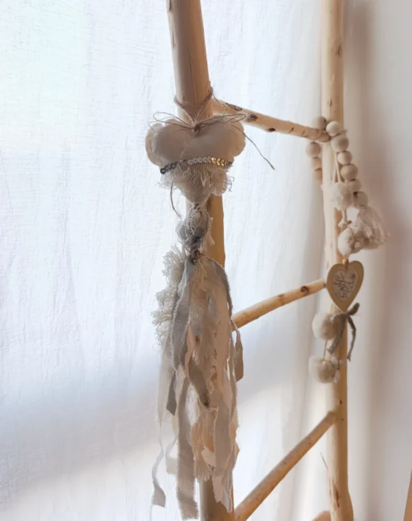 Adorno Colgante Corazón de Tela