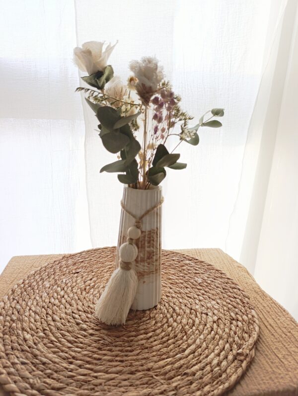 Combo Florero + Ramo + Borla