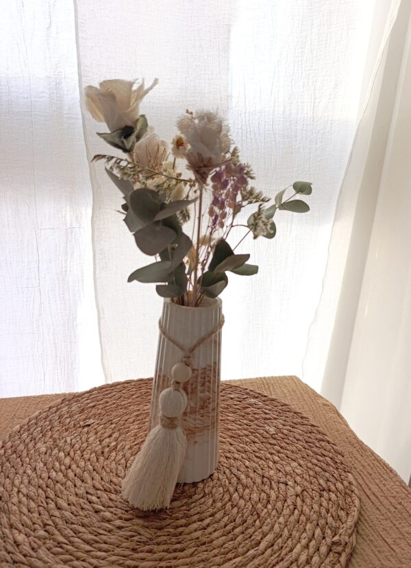 Combo Florero + Ramo + Borla