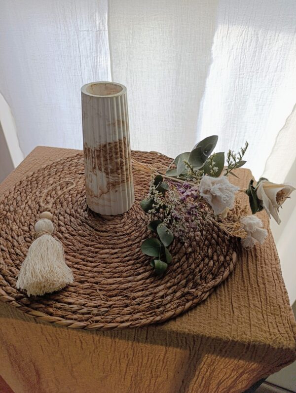 Combo Florero + Ramo + Borla