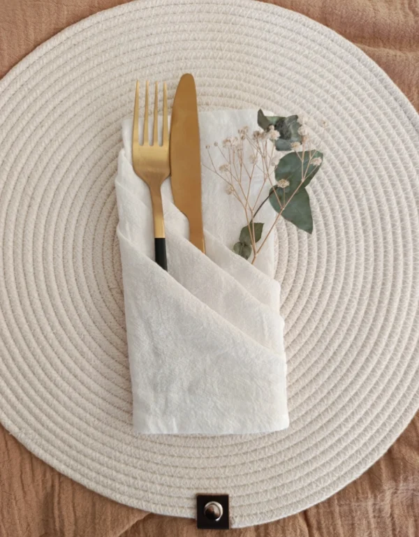 Pack de Servilletas Tusor Off White x6