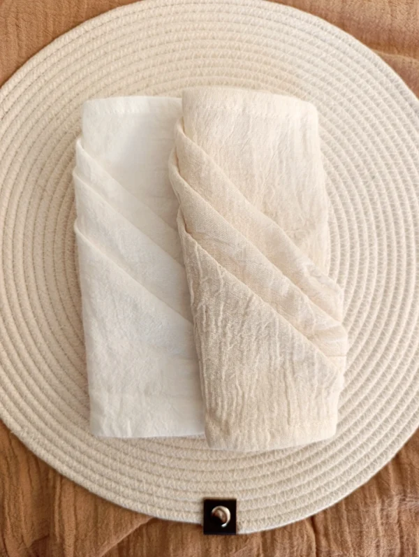 Pack de Servilletas Tusor Crudo x4