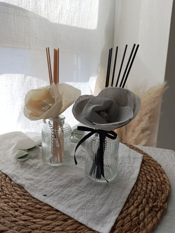 Envase Labrado con Flor Mecha