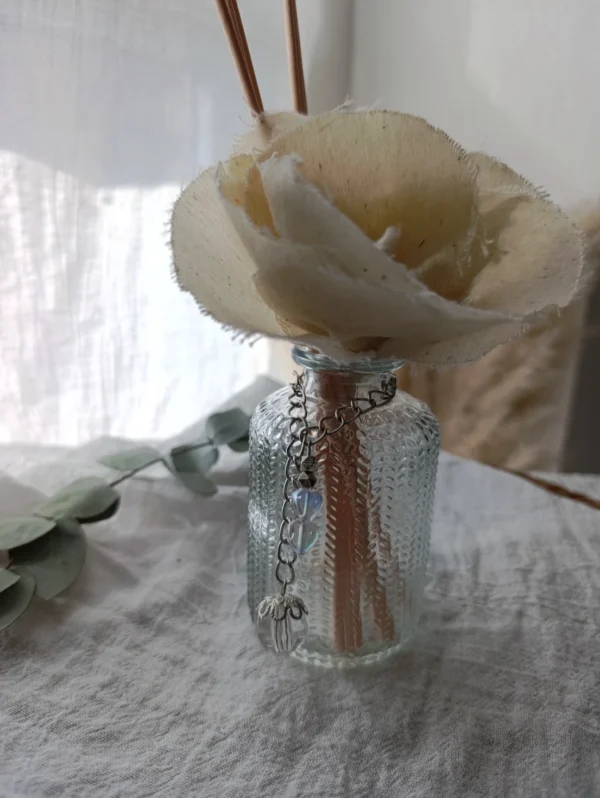 Envase Labrado con Flor Mecha