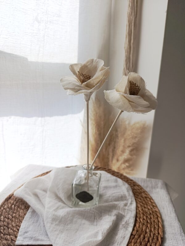 Flor de tela Mediana