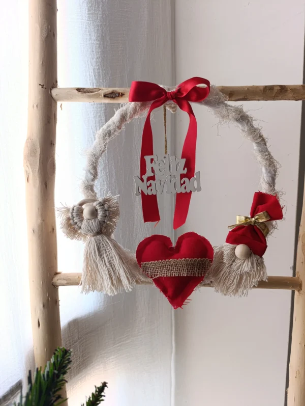 Corona clásica rojo 30 cm