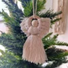 Adorno navideño Angelitos de macramé x 3