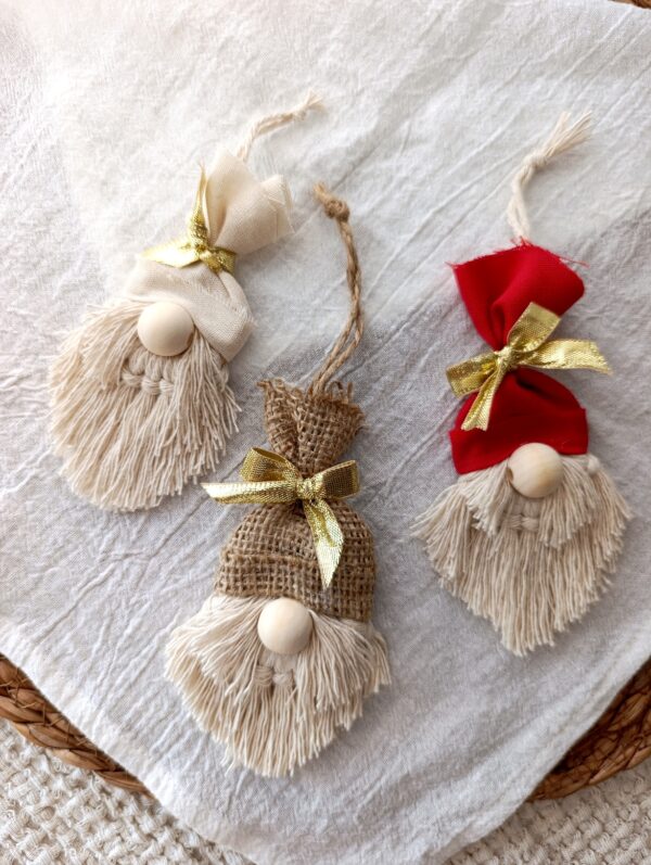 Adorno navideño Papa Noel x 3