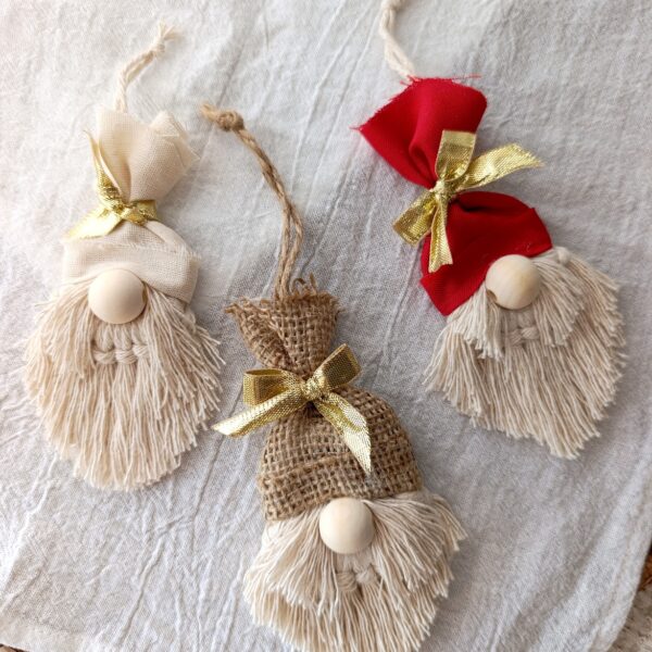 Adorno navideño Papa Noel x 3