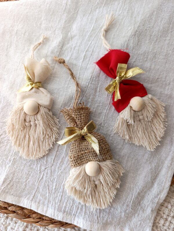 Adorno navideño Papa Noel x 3